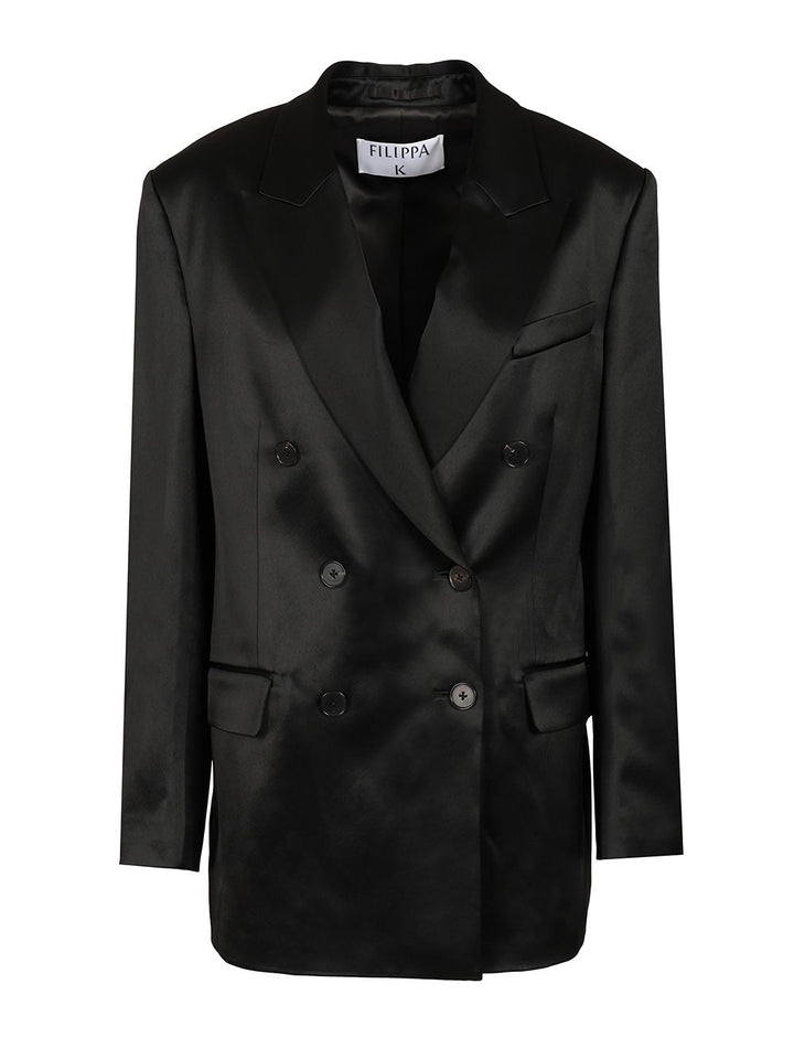 Filippa K Double-Breasted Blazer Giacche - Nero | 185d32913874c1fb3e252cfb0be58ddff5bd745c
