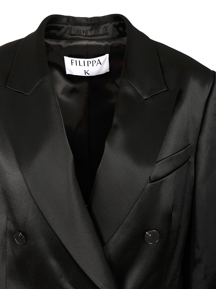 Filippa K Double-Breasted Blazer Giacche - Nero | ff149374a8f374e605f229577adb1a53fd9054e5