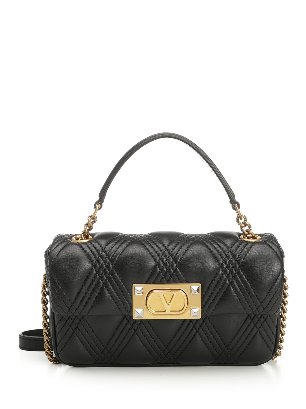 Valentino Garavani Quiltie 67 Leather Handbag Handbags - Nero | 7a4d9c9b10dedb2580986771fae441c3f4839103