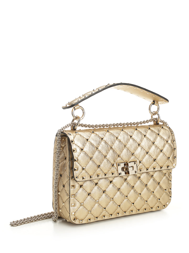 Valentino Garavani Rockstud Spike Shoulder Bags - Beige | 49875fb877bf7d80967862910cf04965dc37e4da
