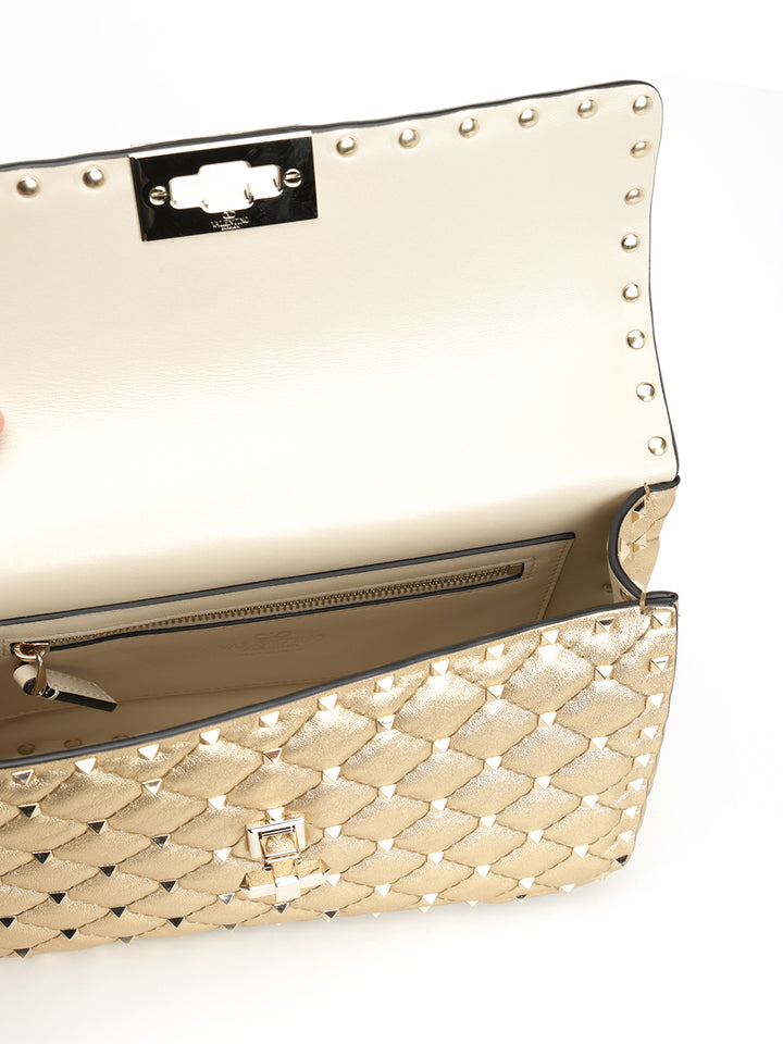 Valentino Garavani Rockstud Spike Shoulder Bags - Beige | 104a7cbab616a4bac78a5c177b58b69ffbe95f66
