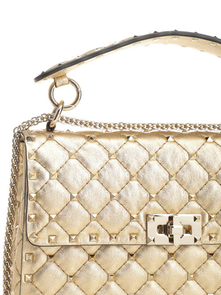 Valentino Garavani Rockstud Spike Shoulder Bags - Beige | 18c00b30017b2211b3528422250633b59ab01d26