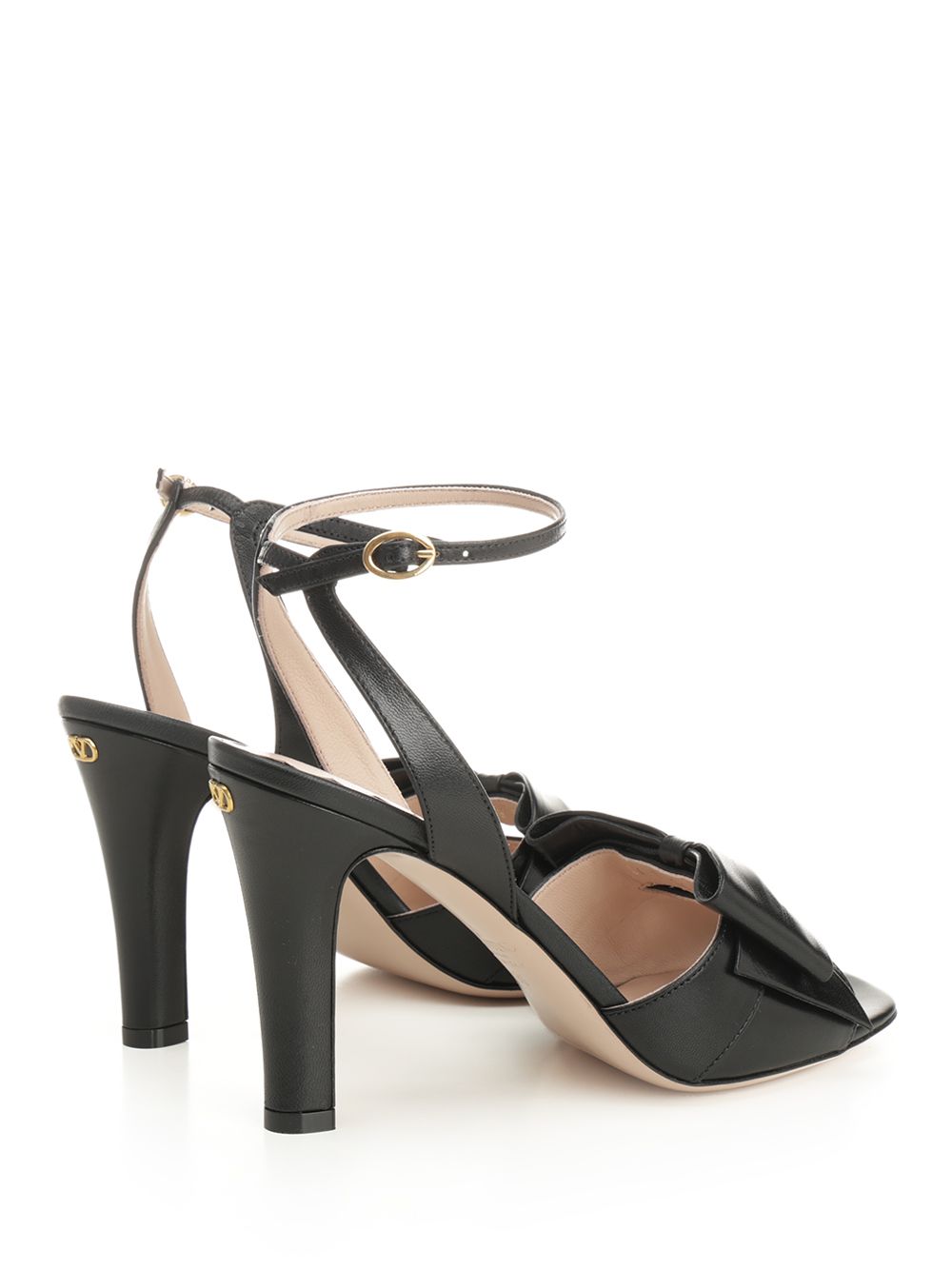 Valentino Garavani Bowow Kidskin Sandal Sandali - Nero | bbe44223751a8904f8c19663f73f763b39cc20cc