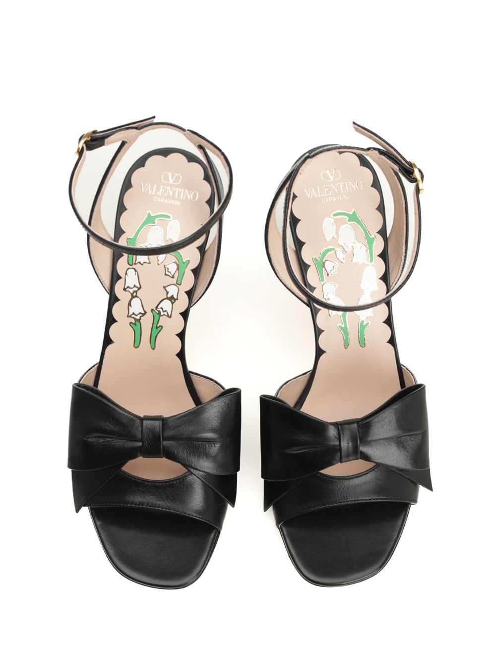 Valentino Garavani Bowow Kidskin Sandal Sandali - Nero | b215f2e57622dbd736727e599c35ffac50e8b26e