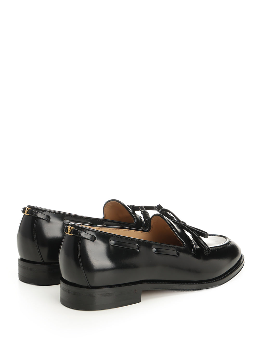 Valentino Garavani Bowshire Moccasin In Shiny Calfskin Scarpe basse - Nero | 74b111c91abf0c6d0a7a2e76b4435b0b3b3a6ed3
