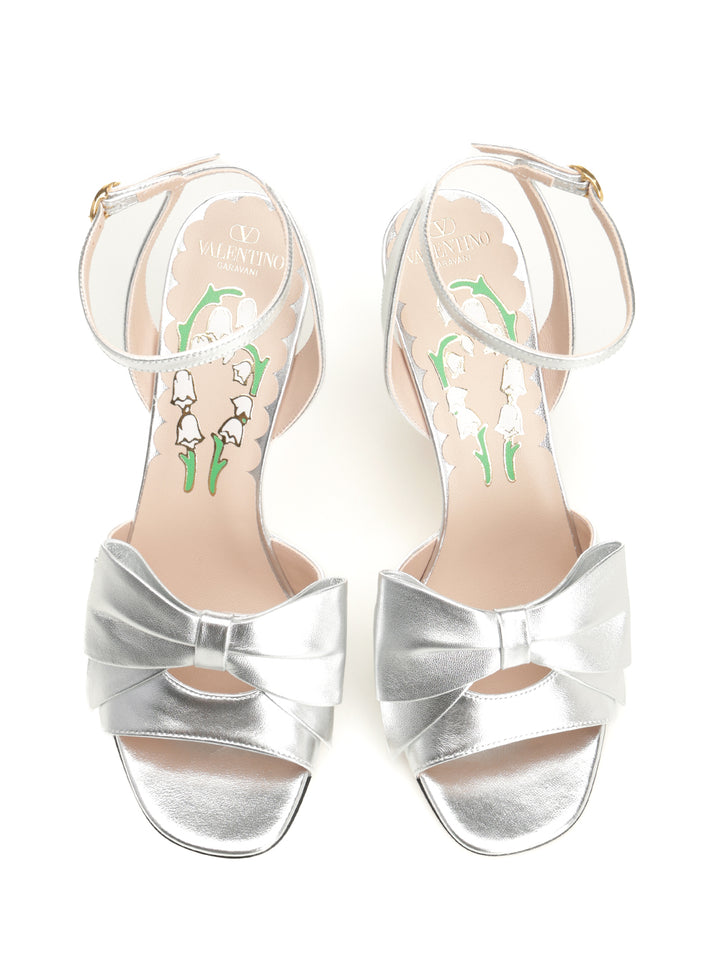 Valentino Garavani Bowow  Sandal Sandali - Silver | d231f5ecbc44483fba2f46650dbef1798639d9d1