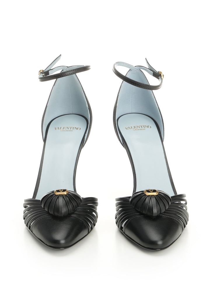 Valentino Garavani Sandal Royal Decollete - Nero | a49827dd07413de670e392c0e9e4ed15fc9a22f1