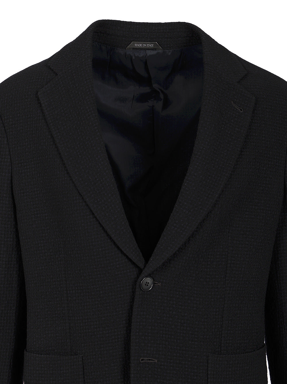 Giorgio Armani Single-Breasted Stretch Wool Jacket Giacche - Blu | 821df86f4ccf88ea961ba10fc9262e8cc493ae13