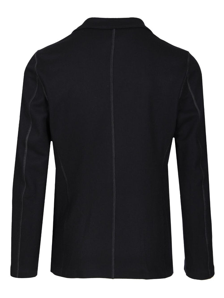 Giorgio Armani Blazer In Cashmere Knitwear - Blu | e556e864658058748f763a9d6834d96ed35508f6