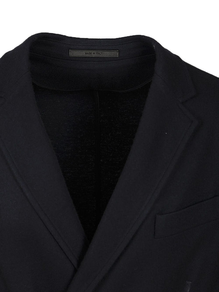 Giorgio Armani Blazer In Cashmere Knitwear - Blu | 0927a2a6a237f121b2a78365a2e59c2ac090ef8a