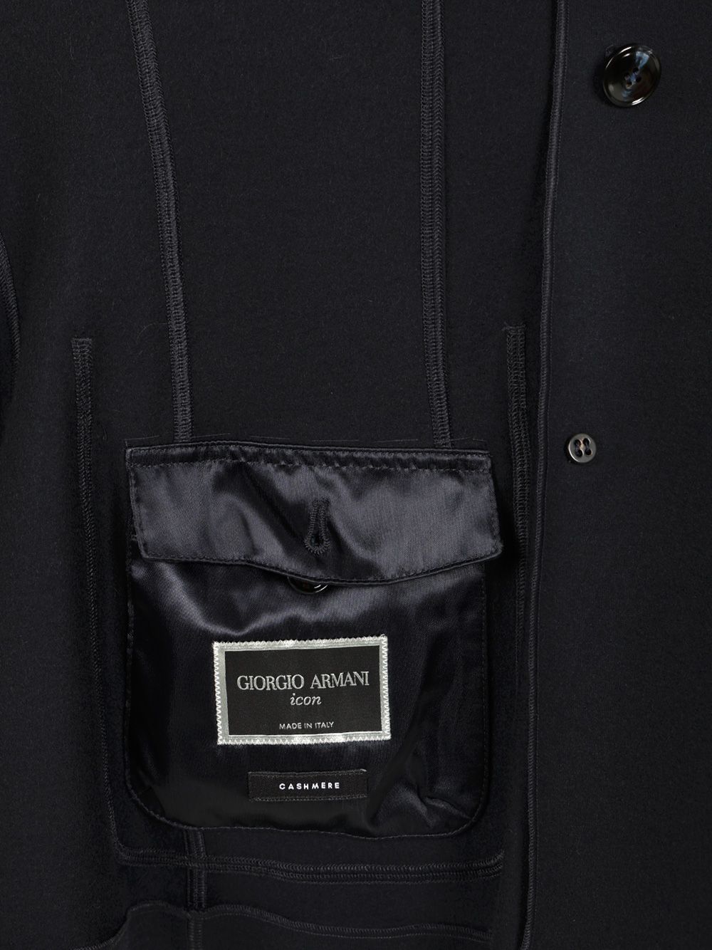 Giorgio Armani Blazer In Cashmere Knitwear - Blu | dd30fcfb5d5a5a2f20be6ee3525cbb67be5798f0