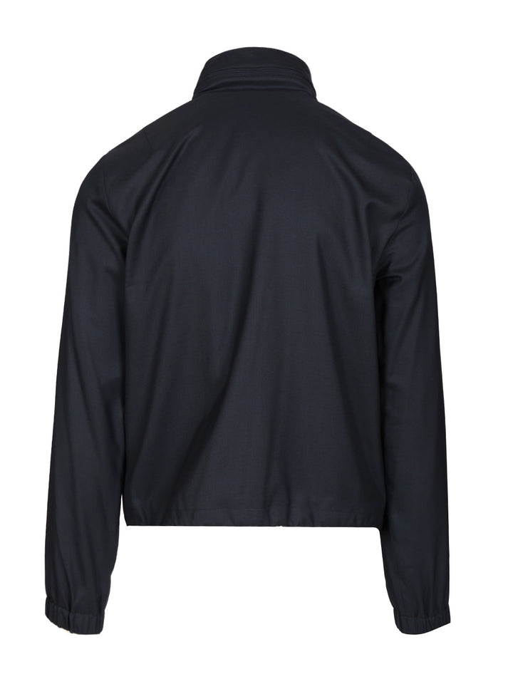 Giorgio Armani Icon Blouson In Cashmere And Silk Giacche - Grey | af8c776d1906c1f59090bac6d484a5cd800cec6f