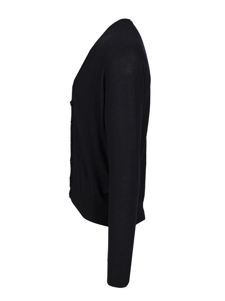 Giorgio Armani Wool Cardigan Knitwear - Blu | 92b0aff236297595b3077464f360359487623d76