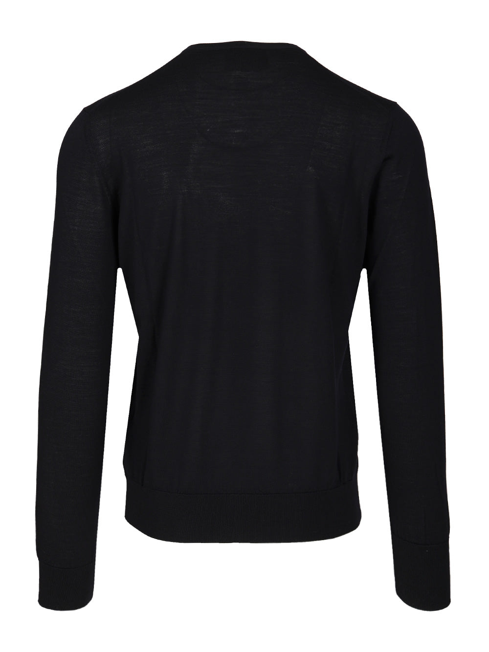 Giorgio Armani Crew Neck Wool Sweater Knitwear - Blu | c54106d3d222d36452ad8f52fe52296264769d05