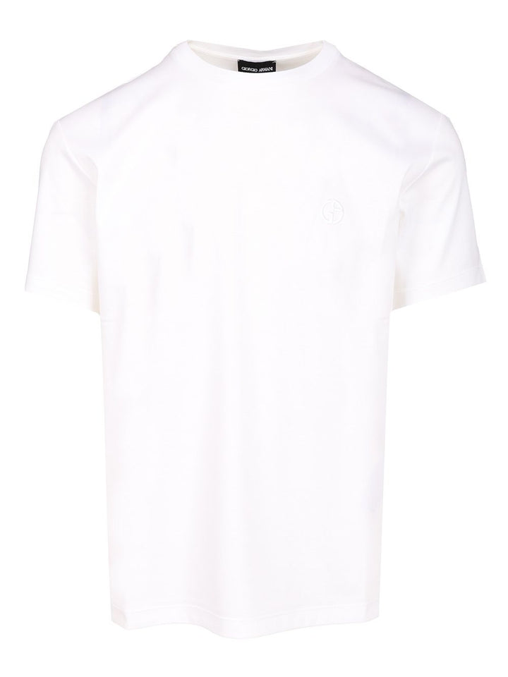 Giorgio Armani Cotton T-Shirt - Bianco | 58067c867229f3bb53cd2719ca4c52827e2fadef