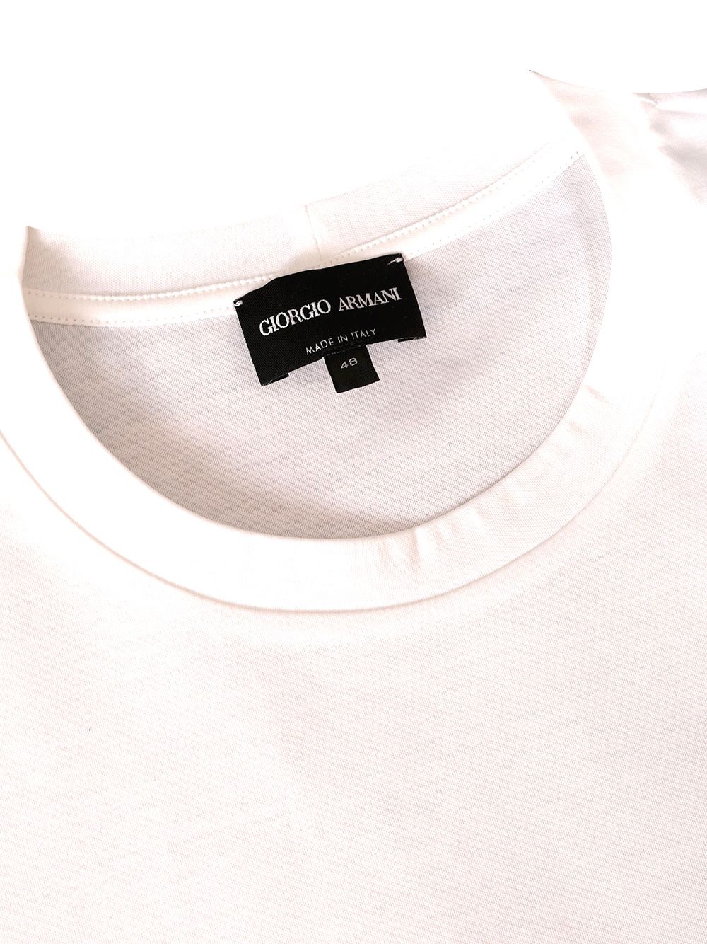 Giorgio Armani Cotton T-Shirt - Bianco | 3c8c0f3c6c0d586cfdbe8f3a64928d20a47632cc