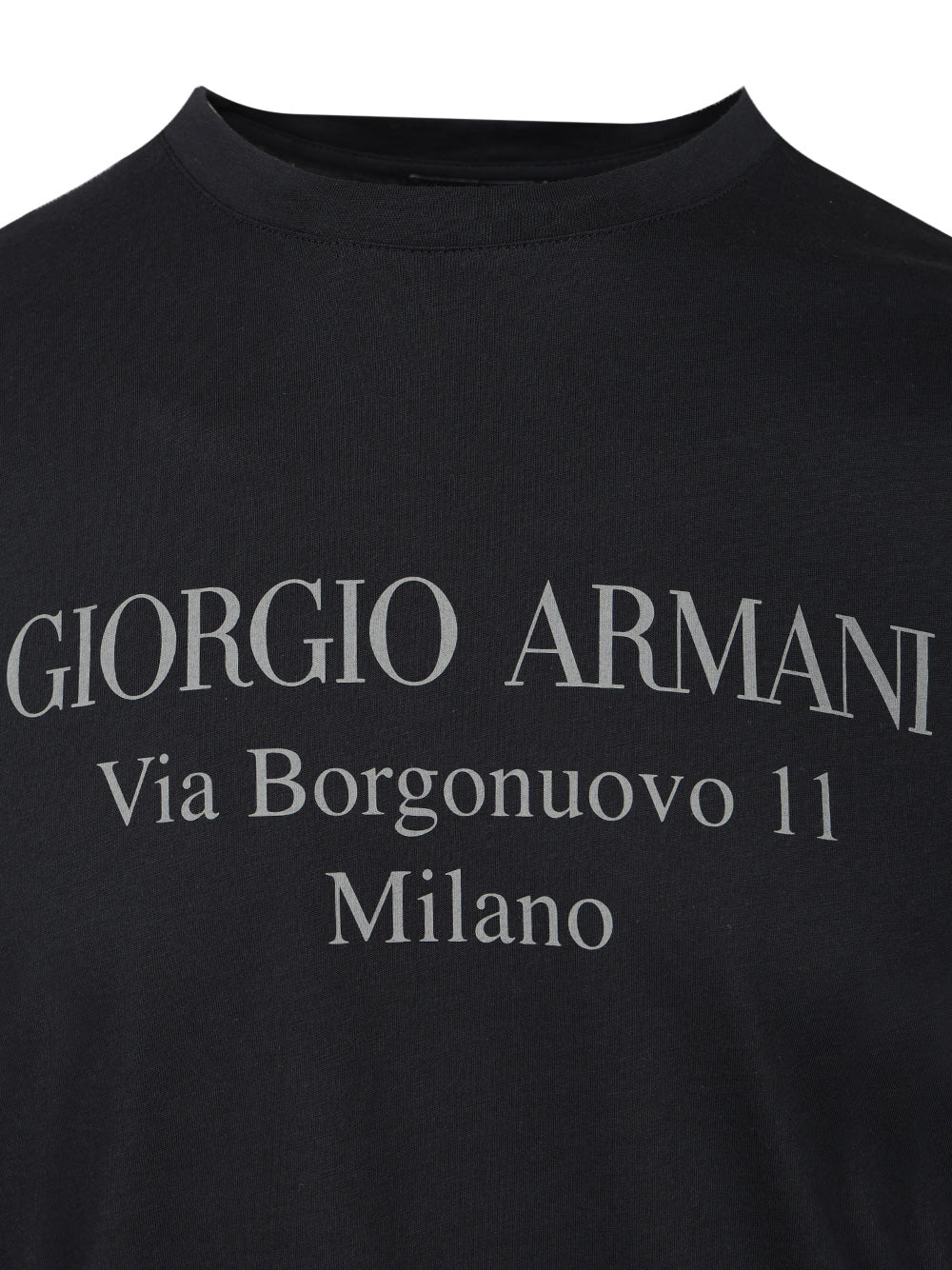 Giorgio Armani Cotton T-Shirt - Blu | 00cb5ad45cfb915dc5b6bcb504f335547b5bba4e