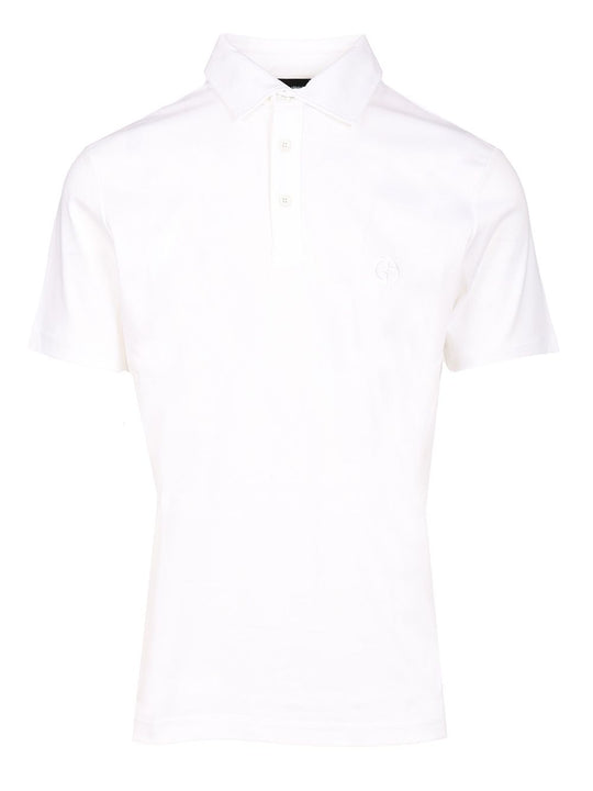 Cotton Polo Shirt Bianco