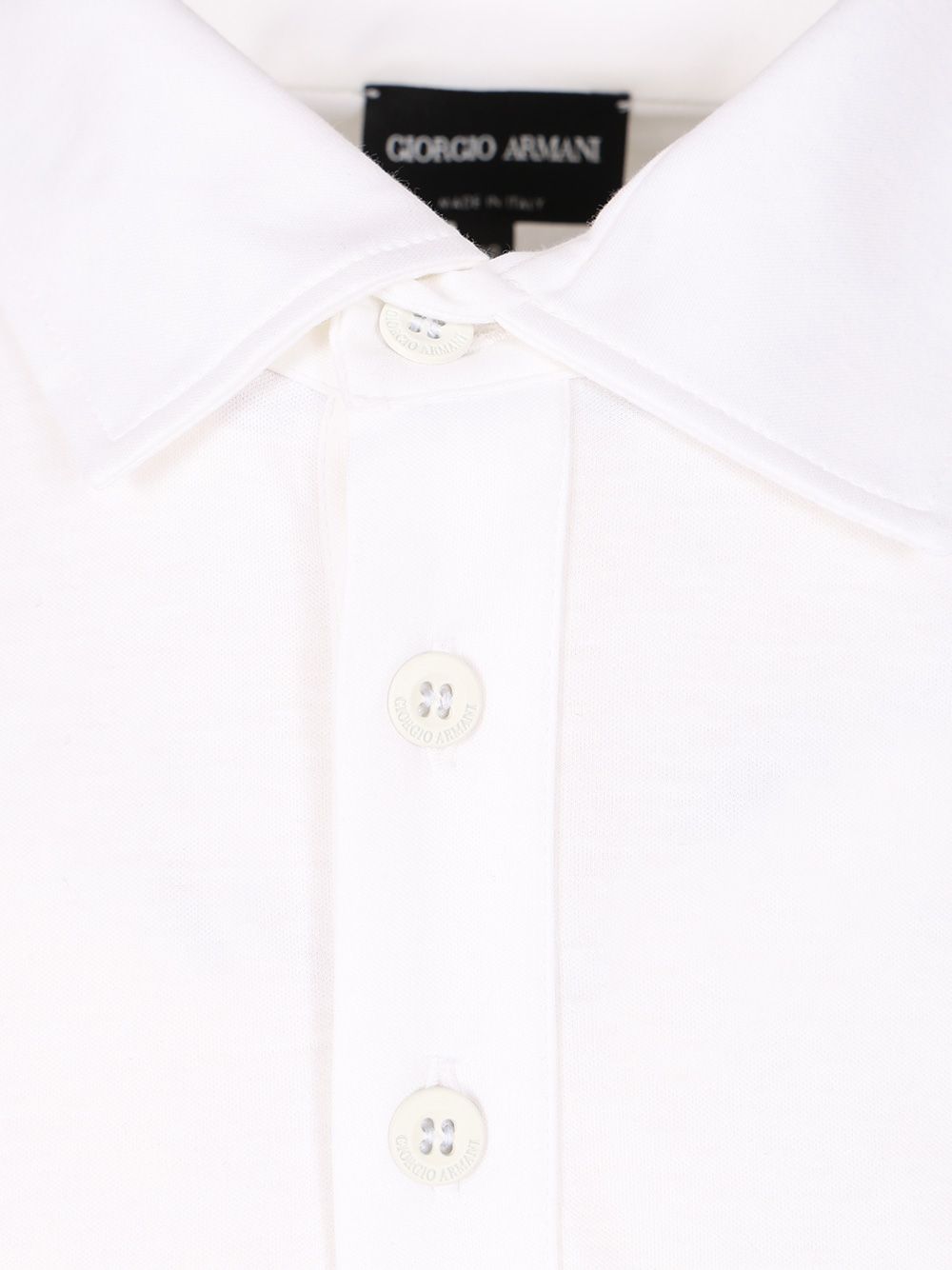 Giorgio Armani Cotton Polo shirt - Bianco | c0a9dcd3537e2fb86982b3356b111a60765c4a96