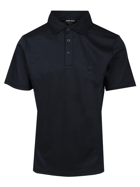 Cotton Polo Shirt Blu