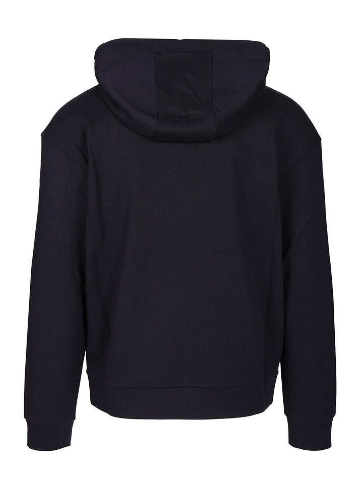 Giorgio Armani Cotton And Cashmere Hooded Sweatshirt Sweatshirts - Blu | c1bac769eff8cb7d095ab8283d75974374c8be77