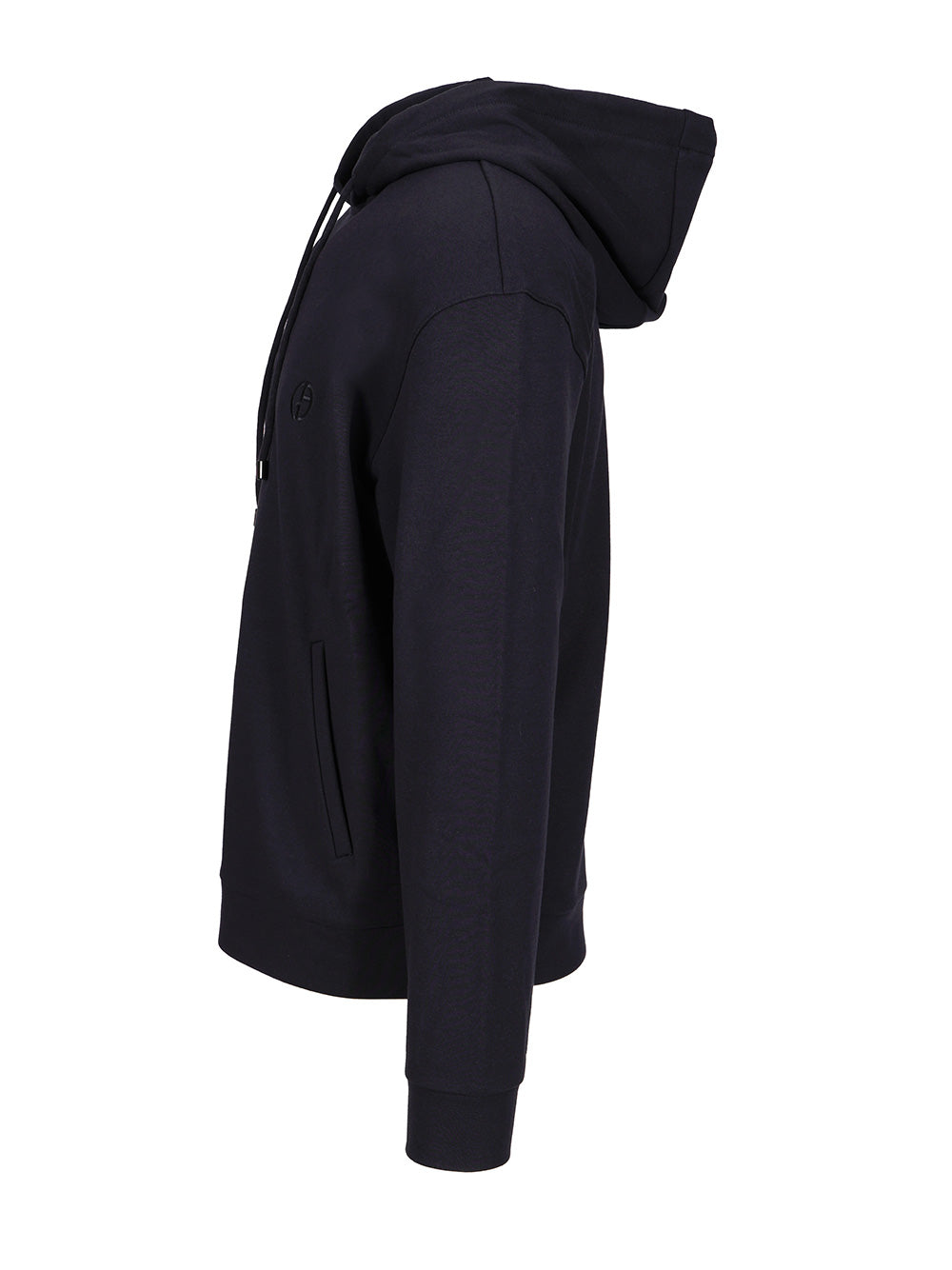 Giorgio Armani Cotton And Cashmere Hooded Sweatshirt Sweatshirts - Blu | 2f62abcbb6f66480cebf053aa60d6eac55c654ff