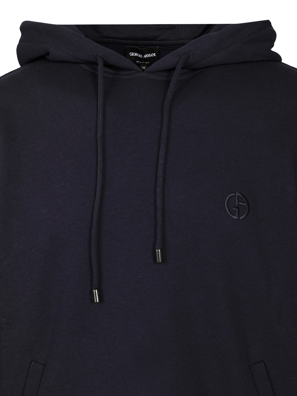 Giorgio Armani Cotton And Cashmere Hooded Sweatshirt Sweatshirts - Blu | 0f1eb7ec75bc0d7f25773f9b56eaf3adcd2a0966