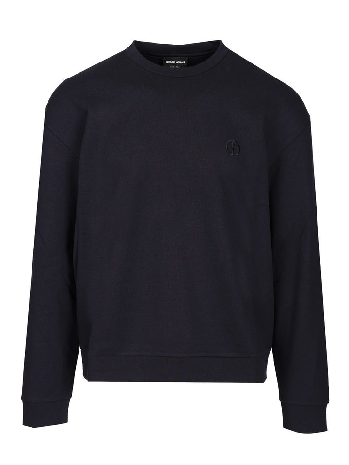 Giorgio Armani Cotton Cashmere Sweatshirt Sweatshirts - Blu | 44f8116d9524df018d8727d4711f3423dac0e1b2