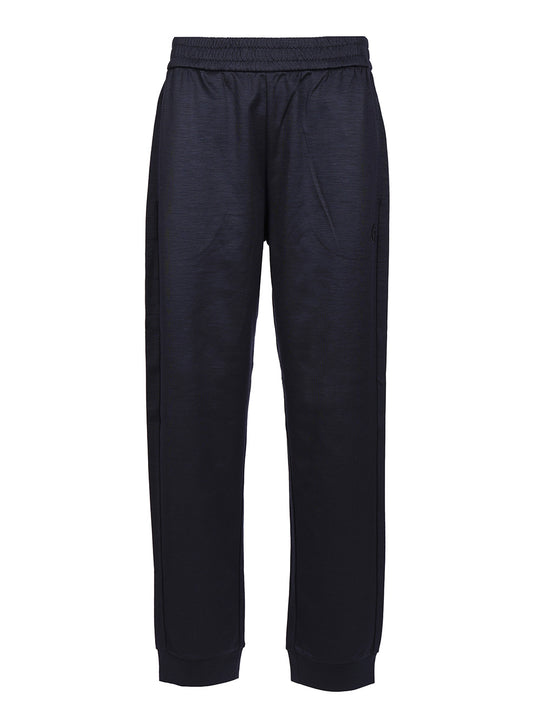 Cotton And Cashmere Joggers Trousers Blu