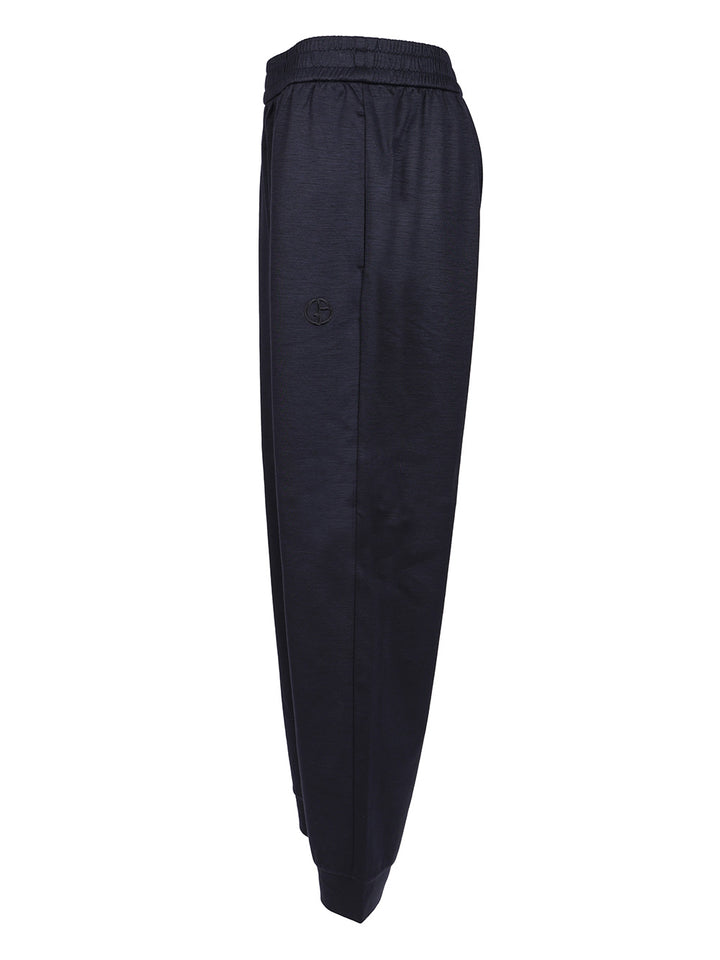 Giorgio Armani Cotton And Cashmere Joggers Trousers - Blu | 9a6be46939be19457575cf2d6b623c5aa64f9487