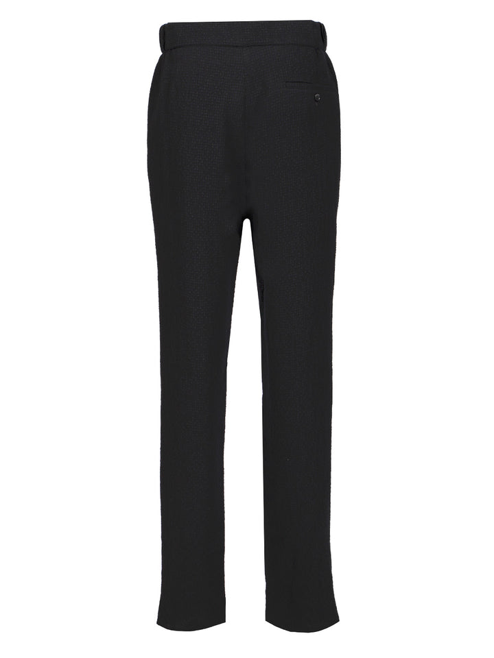 Giorgio Armani Stretch Wool Single Pleat Trousers - Blu | 02e7795792593055d66fbd2c0933ce9fe0254105