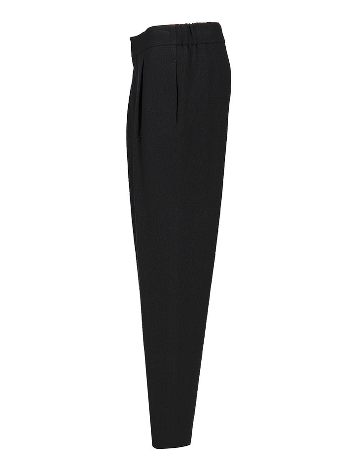 Giorgio Armani Stretch Wool Single Pleat Trousers - Blu | c622da9d5c588f1c1f8c241987125143099a881a