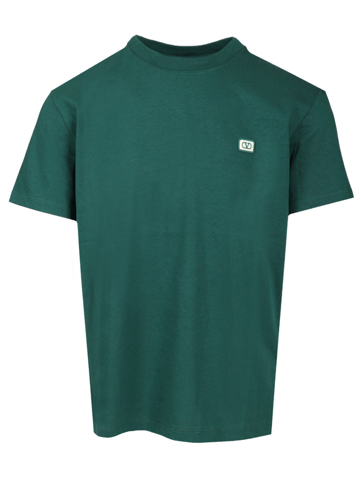 Valentino Garavani Vlogo Signature T-Shirt - Verde | 0f7cd67436fe5ba062c717602e3390556fe1c2ad