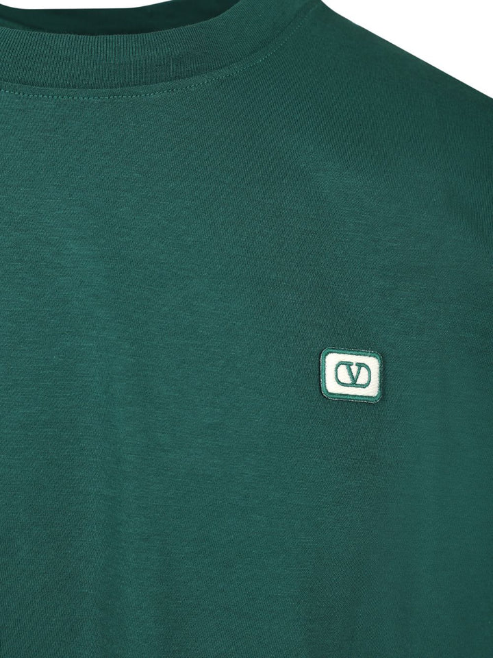 Valentino Garavani Vlogo Signature T-Shirt - Verde | b21154ecd587a8c0495cb2407c2fc1041117e69f