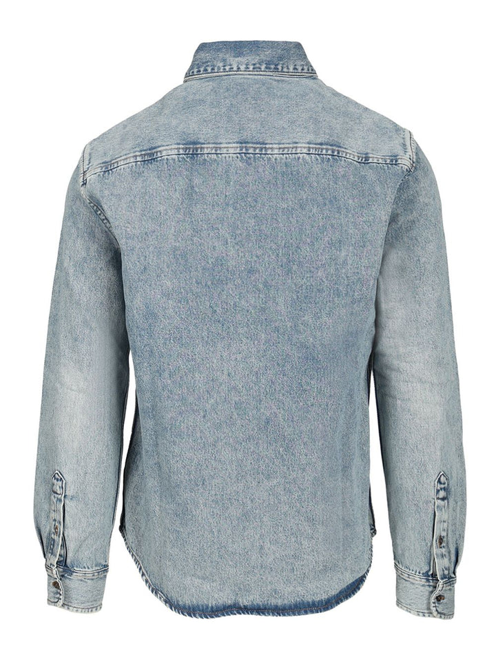 Ami Denim Shirt Jeans - Blu | 6c42b770d6a114e110af8da40bdfbe2dd99ca036