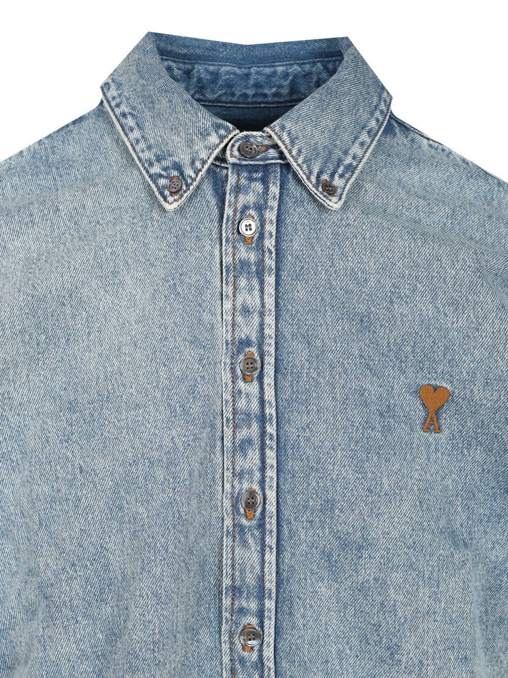 Ami Denim Shirt Jeans - Blu | d38686f976319c4f015ce625a8168424d2d66f03
