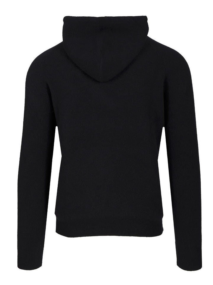 Al Duca D'Aosta Mohair Hooded Sweater Knitwear - Blu | 3cec49f6262ee99d111a12508794bdcd70300fb3