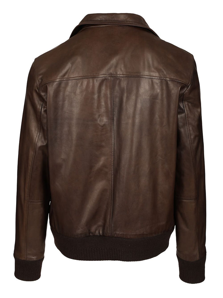 Al Duca D'Aosta Leather Jacket Giacche - Marrone | db782affa5f2b117acf33cd9b6abed3f7c6a5ff5