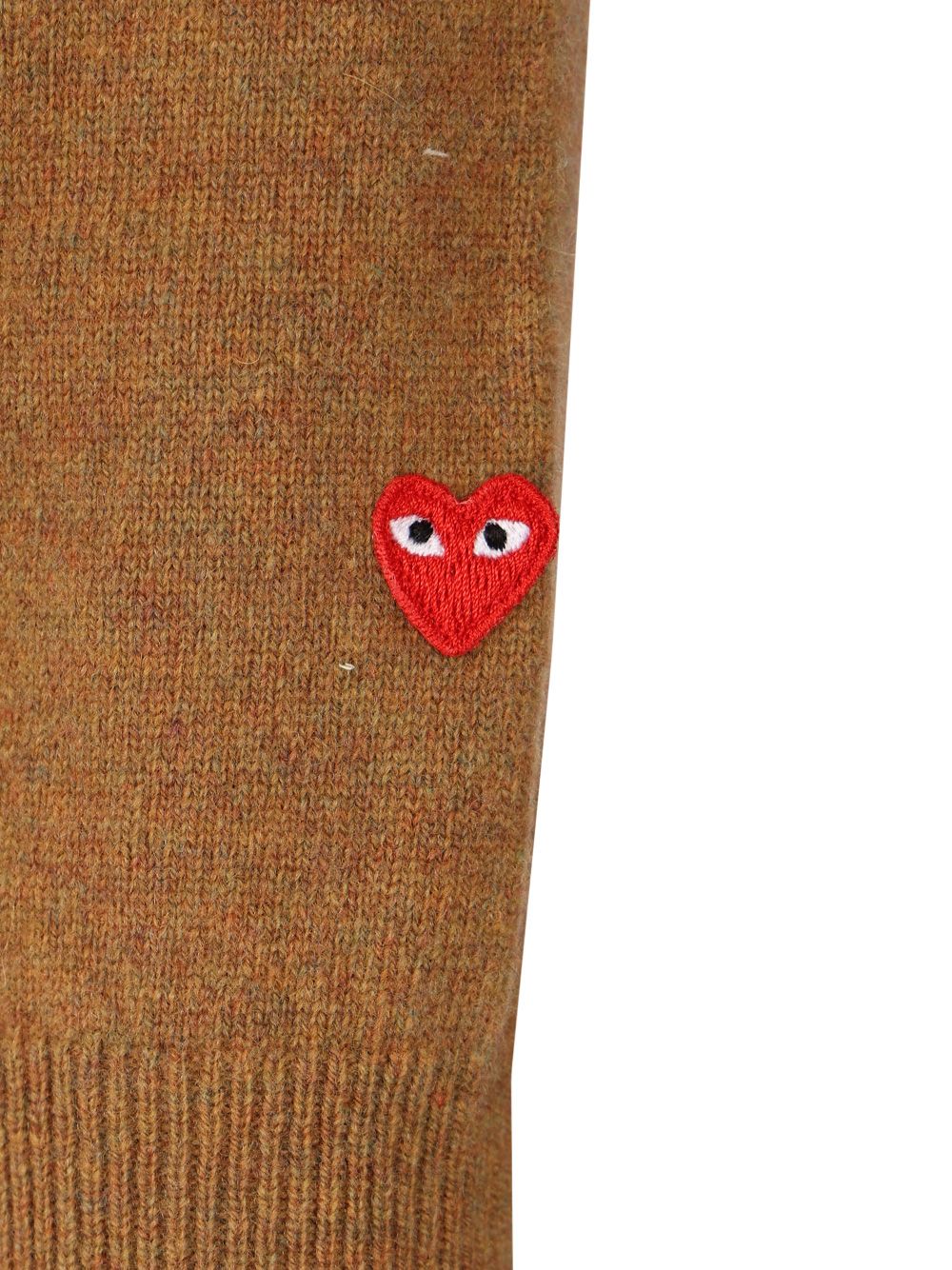 Comme Des Garcons Play Wool Cardigan Knitwear - Beige | a3cc4ddc9a1e3d6838fc0ebe80624612ffeacb7a