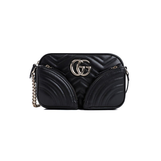 Black Marmont 2.0 Gg Shoulder Bag
