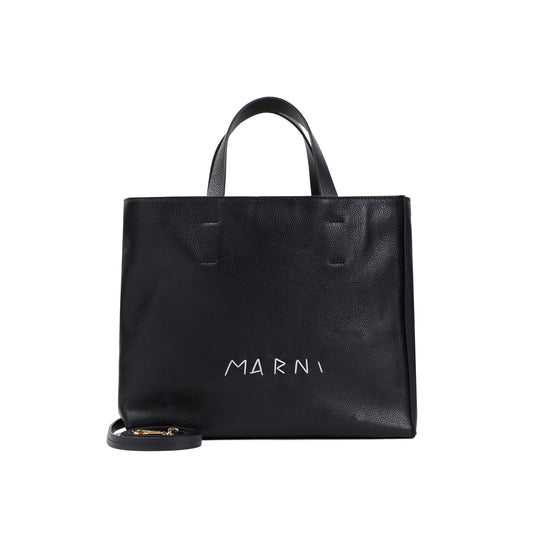 Black Museo Soft Cow Leather Tote Bag
