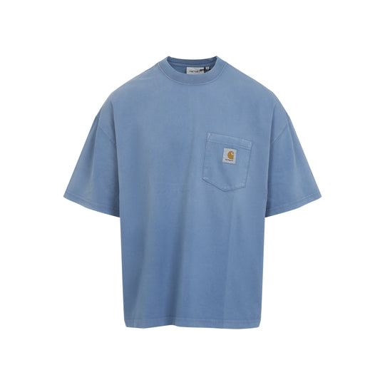 Sorrent Blue Cotton Short Sleeves Hudson Pocket T-Shirt