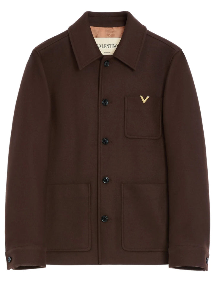 Valentino Garavani Shirt jackets - Marrone | f9f00406186eda634abdd477169022437b3928e1