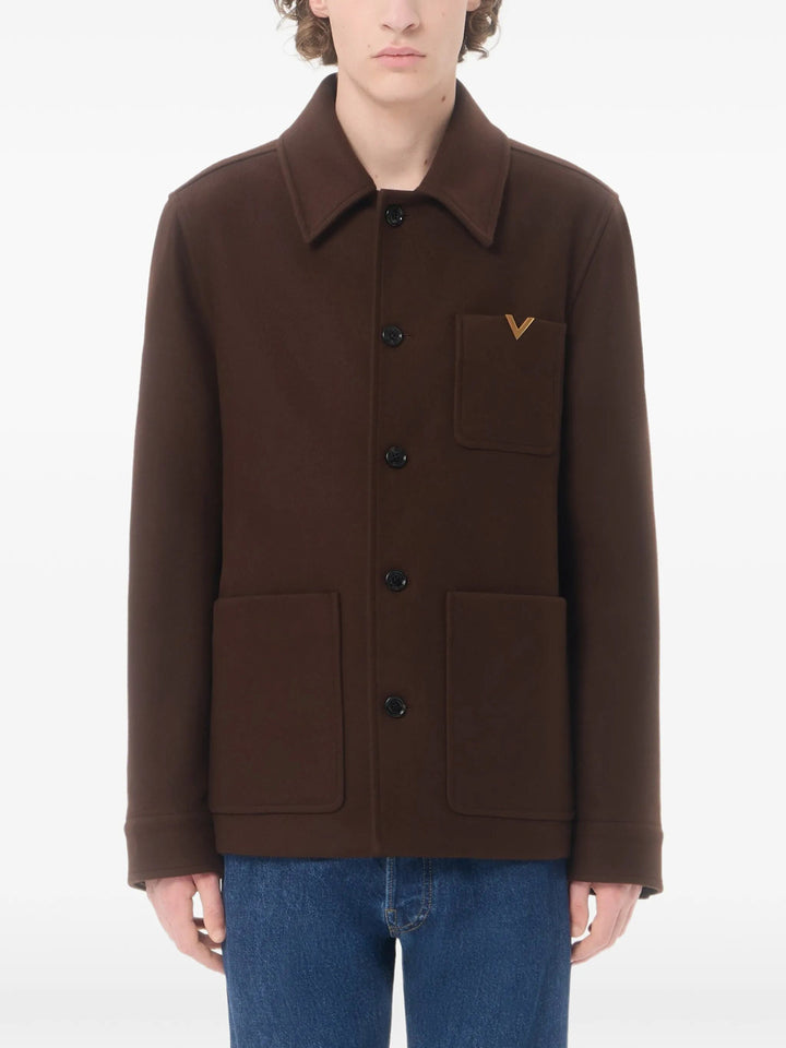 Valentino Garavani Shirt jackets - Marrone | d152c24b9f1d35a2d84284ef1a8704c85500fa62