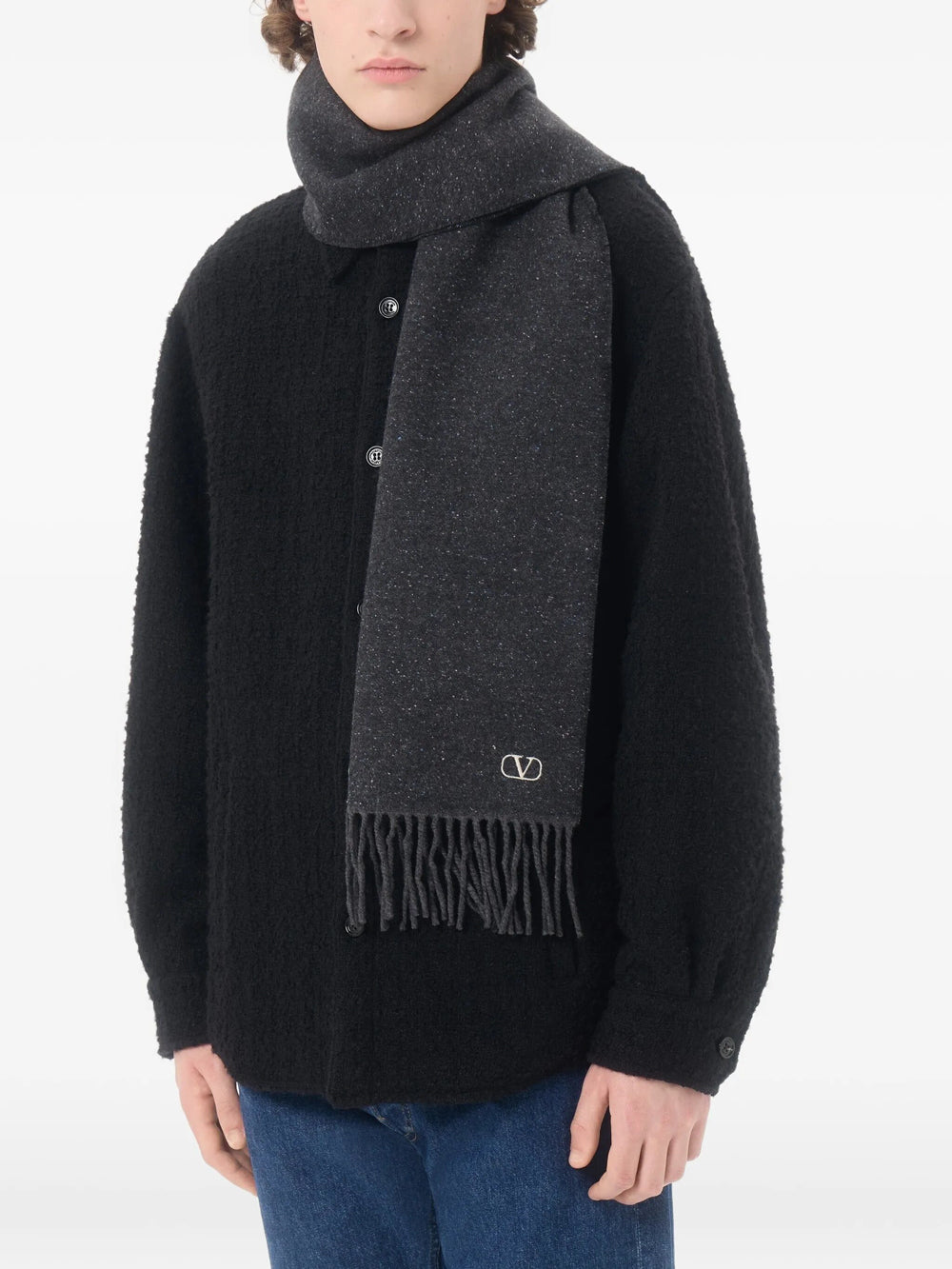 Valentino Garavani Scarves - Grey | 980cf8fa95922f53d6034294d6fb8d49497ac741