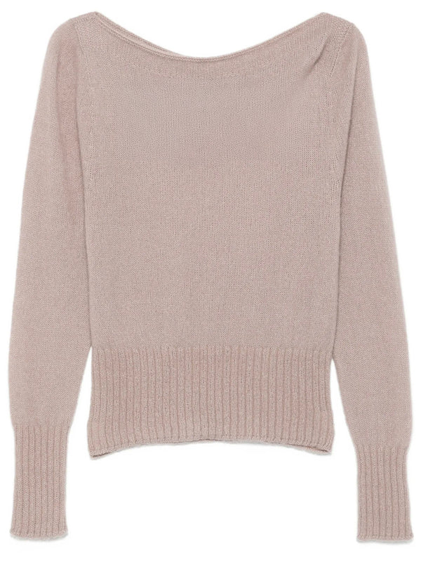 Maglione A Maniche Lunghe Con Collo A Barca E Placca Metallica Tom Ford