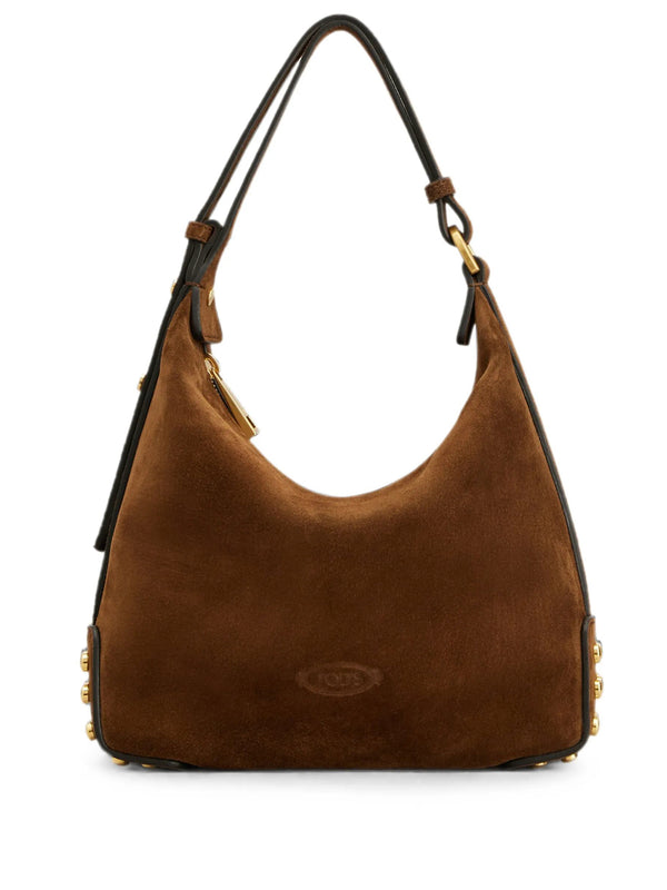 Borsa Metal Dots Mini In Pelle Scamosciata