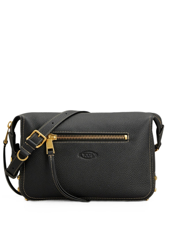 Borsa A Spalla Metal Dots In Pelle Mini