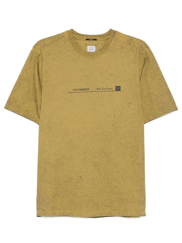 T-Shirt In Jersey Mercerizzato Con Logo Stampato