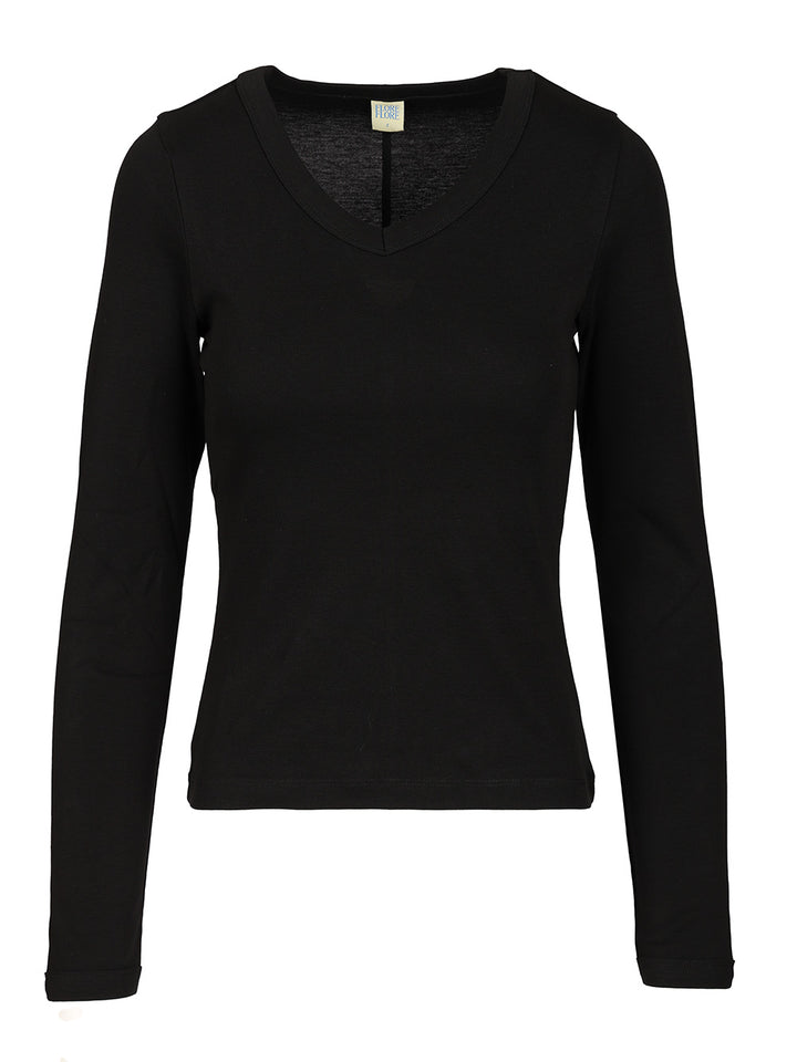 Flore Flore  Jill T-Shirt - Nero | 72c763dff5f3d5bbb00778cd03beaae65b9a6210